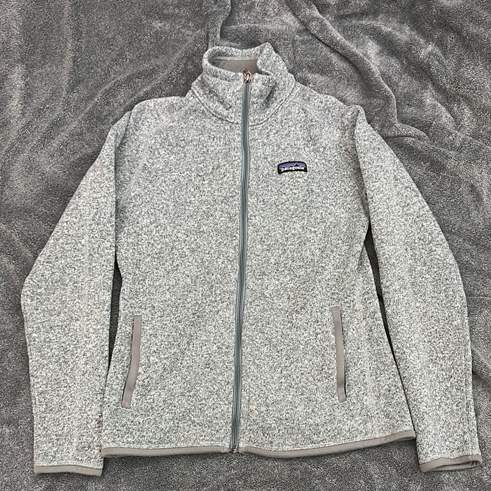 Patagonia Gray Utility Jacket with Stand-Up Collar